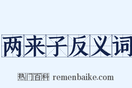 两来子反义词是什么意思的图片